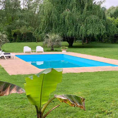 Independant Avec Terrasse Au Bord De La Riviere, Jardin 8000m2, Piscine, Parking Gratuit Proche Disneyland Apartment Isles-les-Villenoy